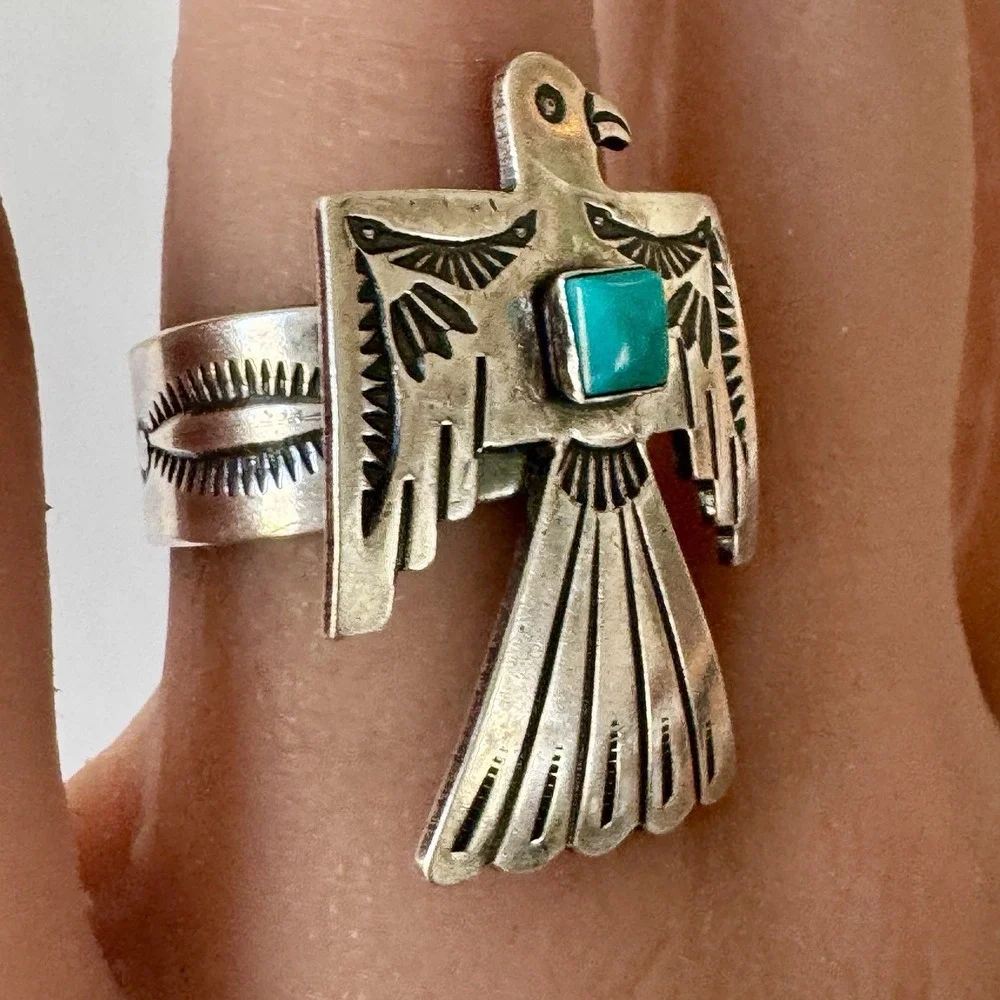 Native American Navajo Indian Turquoise Jewelry back by